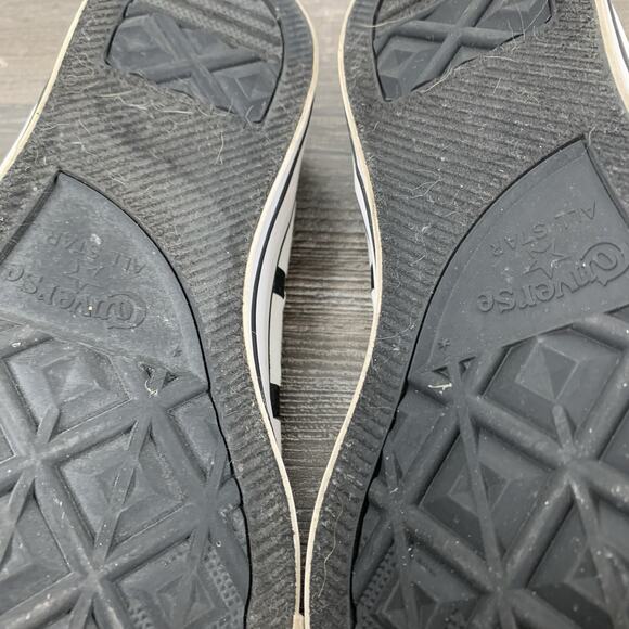 Women's Converse All Star Sneakers Shoes - Size 11 - Black / White Zig-Zag - Picture 13 of 14